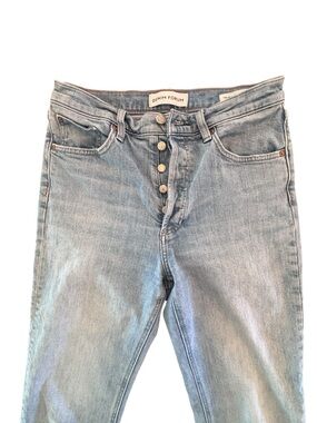 Aritzia Denim Forum Arlo High Rise Straight Jeans Size 29 Light Wash 28L